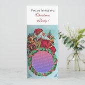 FUNNY, HUMOROUS SANTA -mas foto-sjabloon Kaart (Staand voorkant)