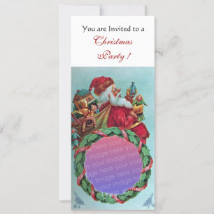 FUNNY, HUMOROUS SANTA -mas foto-sjabloon Kaart