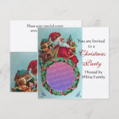 FUNNY, HUMOROUS SANTA -mas foto-sjabloon Kaart (Voorkant / Achterkant)