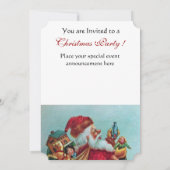 FUNNY, HUMOROUS SANTA -mas foto-sjabloon Kaart (Achterkant)