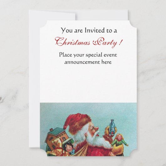 FUNNY, HUMOROUS SANTA -mas foto-sjabloon Kaart (Achterkant)