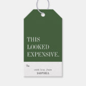 Funny Humorous This Looked Expensive Cadeaulabel (Voorkant)