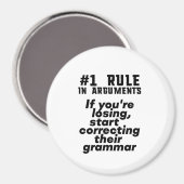 Funny Humoureuze Grammar Quote Engels leraar Magneet (Voorkant / Achterkant)