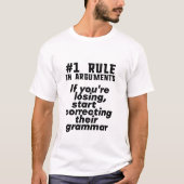 Funny Humoureuze Grammar Quote Engels leraar T-shirt (Voorkant)