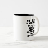 Funny Humoureuze Grammar Quote Engels leraar Tweekleurige Koffiemok (Voorkant rechts)