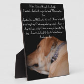 Funny Humoureuze slapende labrador Fotoplaat (Zijkant)