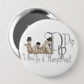Funny Hump Day Camels in Monocles Ronde Button 4,0 Cm (Voorkant /achterkant)