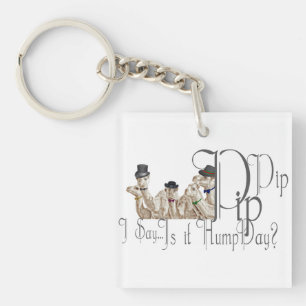 Funny Hump Day Camels in Monocles Sleutelhanger