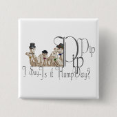 Funny Hump Day Camels in Monocles Vierkante Button 5,1 Cm (Voorkant)