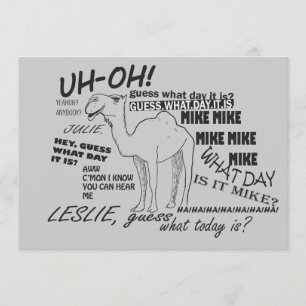 Funny Hump Day Kaart