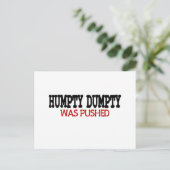 Funny Humpty Dumpty Briefkaart (Staand voorkant)