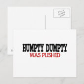 Funny Humpty Dumpty Briefkaart (Voorkant / Achterkant)