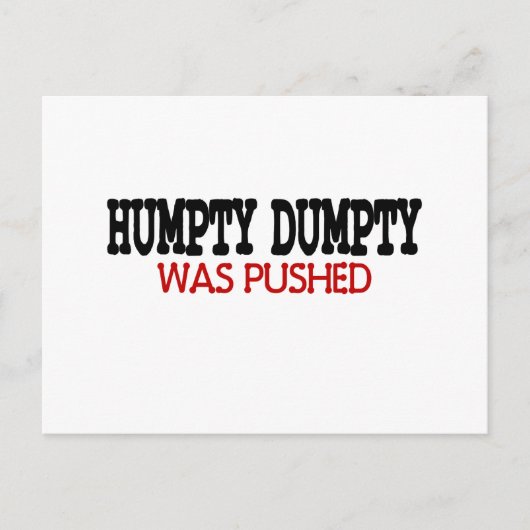 Funny Humpty Dumpty Briefkaart (Voorkant)