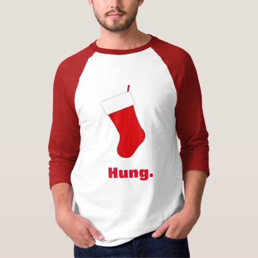 Funny Hung Stocking Kerstmis T-shirt (Voorkant)