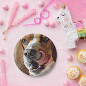 Funny Hungry Beagle Hound Dog Papieren Bordje (Feest)