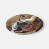 Funny Hungry Beagle Hound Dog Papieren Bordje (Gekanteld)