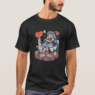Funny Hungry Knight - Medieval Crusader Renaissanc T-shirt