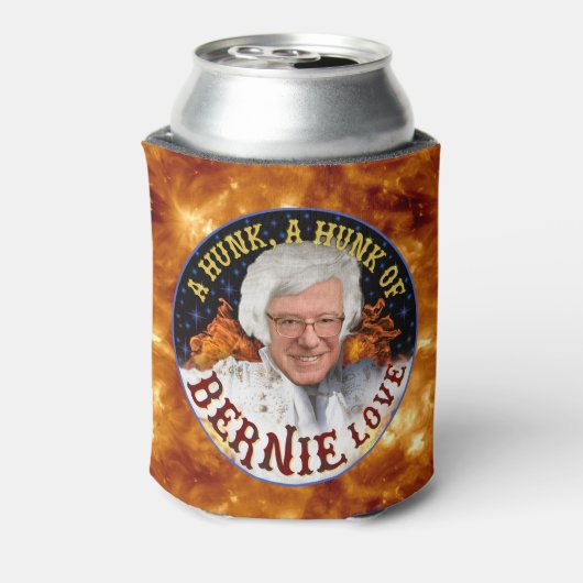 Funny Hunk van Bernie Love | President Sanders 202 Blikjeskoeler (Blikje Achterkant)