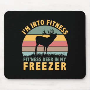 Funny Hunter Dad I'm Into Fitness Deer Freezer Hun Muismat