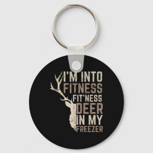 Funny Hunter Dad I'm Into Fitness Deer Freezer Hun Sleutelhanger