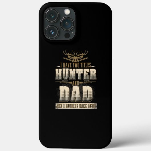 Funny Hunter Gift Mannen Buck Deer Case-Mate iPhone Case (Achterkant)