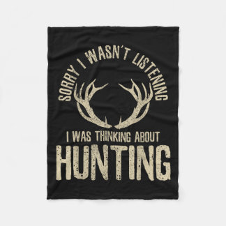 Funny Hunter Quote Gezegde Deer Venison Elk Hunter Fleece Deken