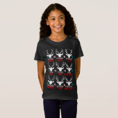 Funny Hunter van Alle Santa's rendieren Schattige  T-shirt (Voorkant volledig)