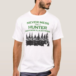 Funny Hunting doet me nooit met Hunter T-shirt