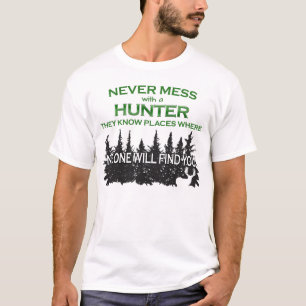 Funny Hunting doet me nooit met Hunter T-shirt