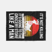 Funny Hunting Fleece Deken (Voorkant (Horizontaal))