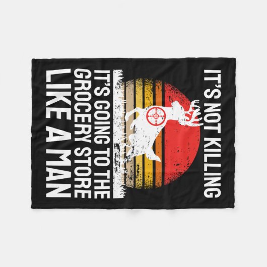 Funny Hunting Fleece Deken (Voorkant (Horizontaal))