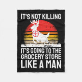 Funny Hunting Fleece Deken (Voorkant)