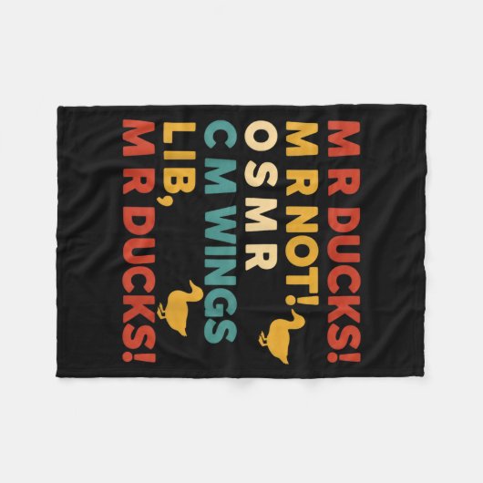 Funny Hunting Humor Tee For M R Ducks  Fleece Deken (Voorkant (Horizontaal))