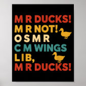 Funny Hunting Humor Tee For M R Ducks Poster (Voorkant)