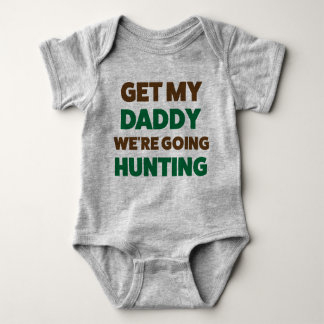 Funny Hunting Jersey Bodysuit, Baby en papa Romper