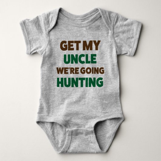 Funny Hunting Jersey Bodysuit door oom (Voorkant)