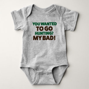 Funny Hunting Jersey Bodysuit for Baby
