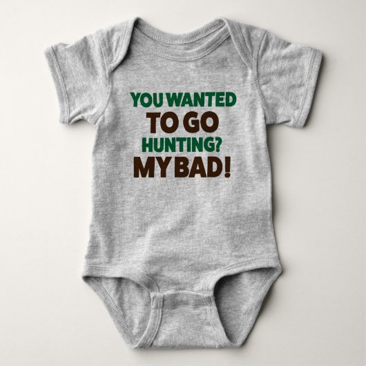 Funny Hunting Jersey Bodysuit for Baby (Voorkant)