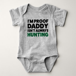 Funny Hunting Jersey Bodysuit for Baby