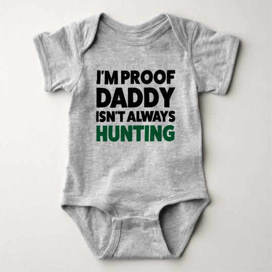 Funny Hunting Jersey Bodysuit for Baby (Voorkant)