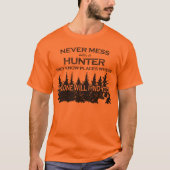 Funny Hunting Nooit minder met Hunter T-Shirt (Voorkant)