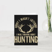 Funny Hunting Quote Saying Deer Venison Elk Hunter Kaart (Voorkant)