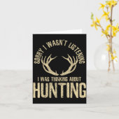 Funny Hunting Quote Saying Deer Venison Elk Hunter Kaart (Gele Bloem)