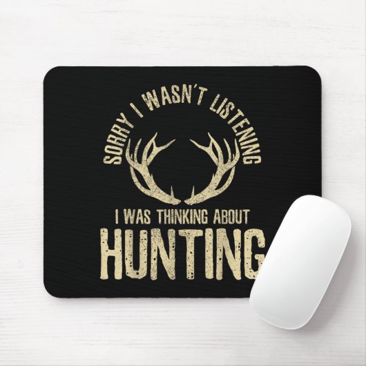 Funny Hunting Quote Saying Deer Venison Elk Hunter Muismat (Met muis)