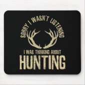 Funny Hunting Quote Saying Deer Venison Elk Hunter Muismat (Voorkant)