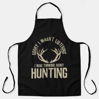 Funny Hunting Quote Saying Deer Venison Elk Hunter Schort