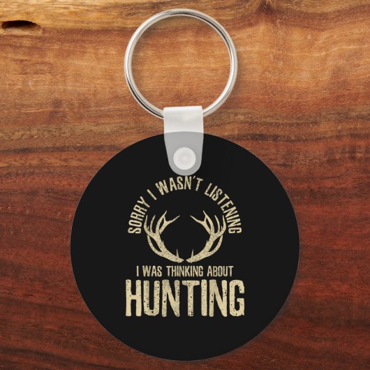 Funny Hunting Quote Saying Deer Venison Elk Hunter Sleutelhanger (Voorkant)