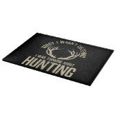Funny Hunting Quote Saying Deer Venison Elk Hunter Snijplank (Hoek)