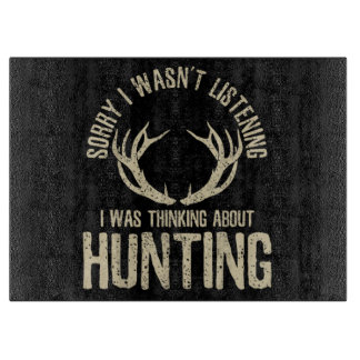 Funny Hunting Quote Saying Deer Venison Elk Hunter Snijplank