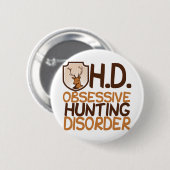 Funny Hunting Ronde Button 5,7 Cm (Voorkant /achterkant)